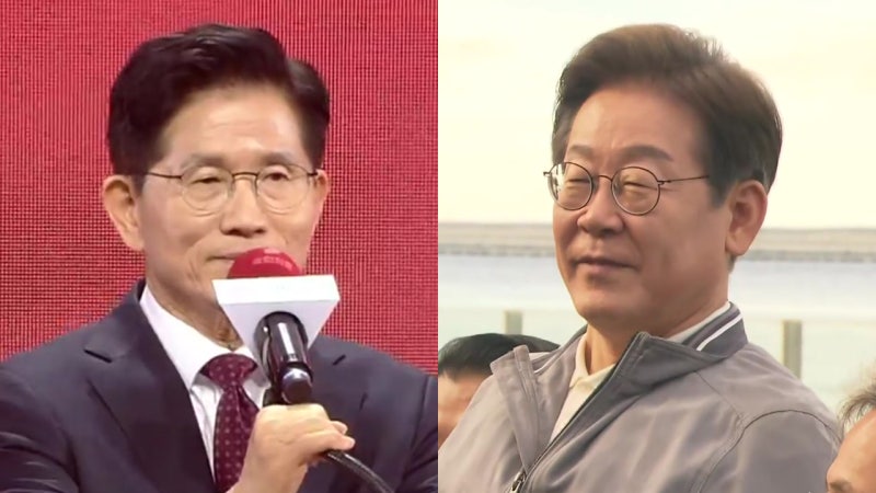 김문수, 국민의힘 대선 후보로...<b>이재명</b> "헌정 회복 반대로"