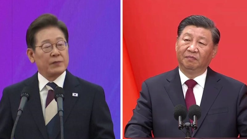 <b>시진핑</b>, <b>이재명</b> 대통령과 첫 통화..."자유무역 함께 지키자"