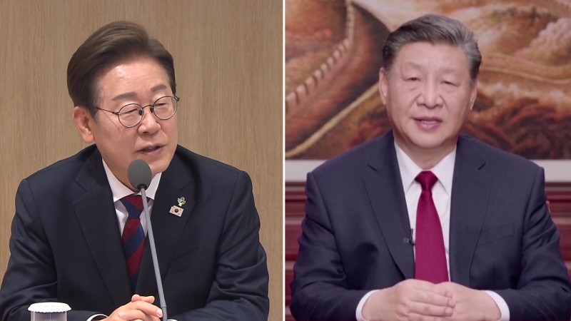 <b>한중</b> 정상, 첫 통화..."한반도 평화·안정 위해 노력"