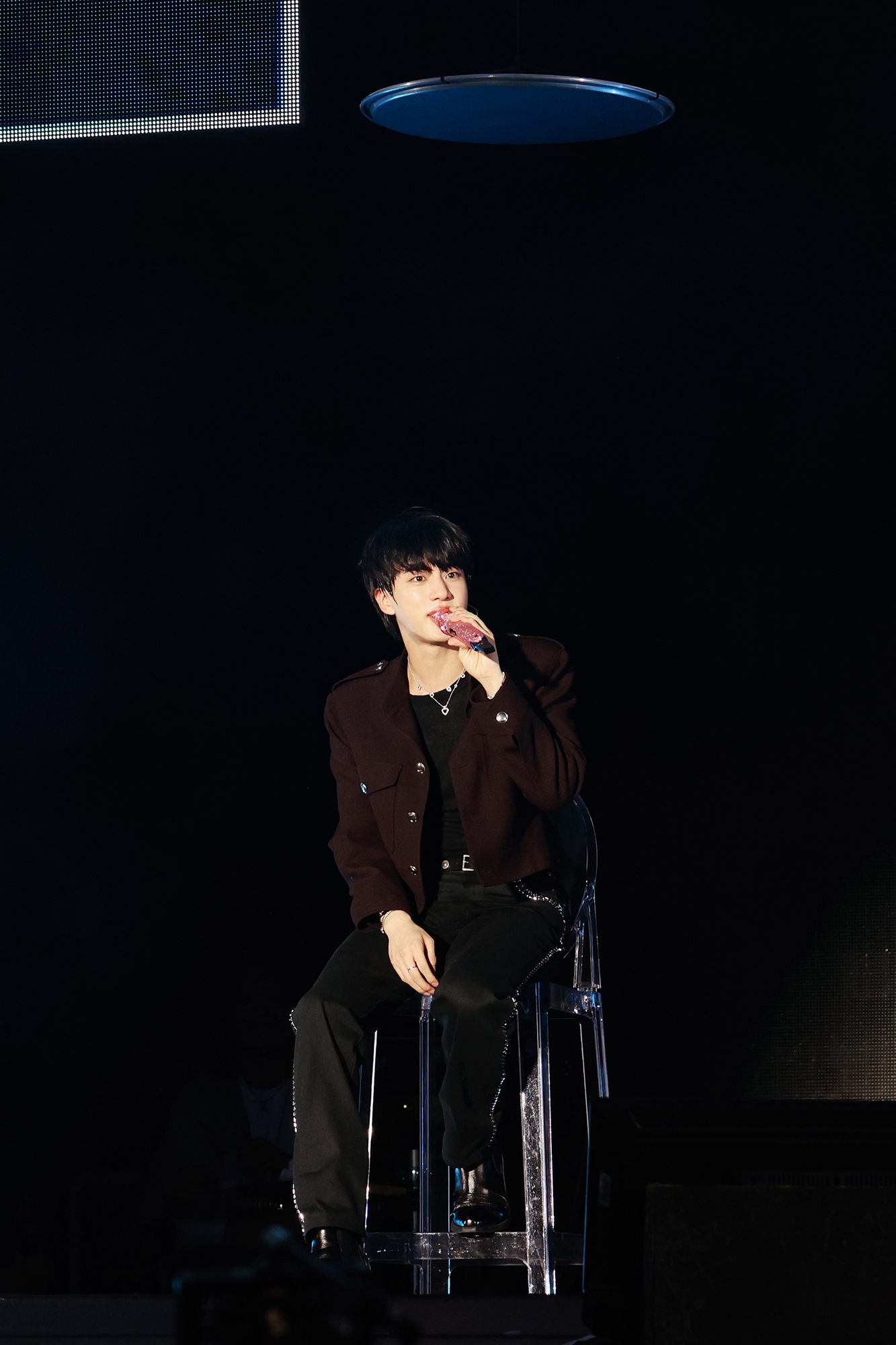<b>진</b>, 솔로 <b>팬콘서트</b> 투어 포문…<b>BTS</b> 멤버들 객석서 응원