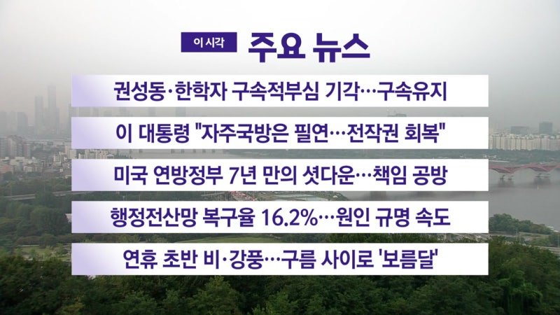 [<b>YTN 실시간뉴스</b>] 권성동·한학자 구속적부심 기각...구속유지