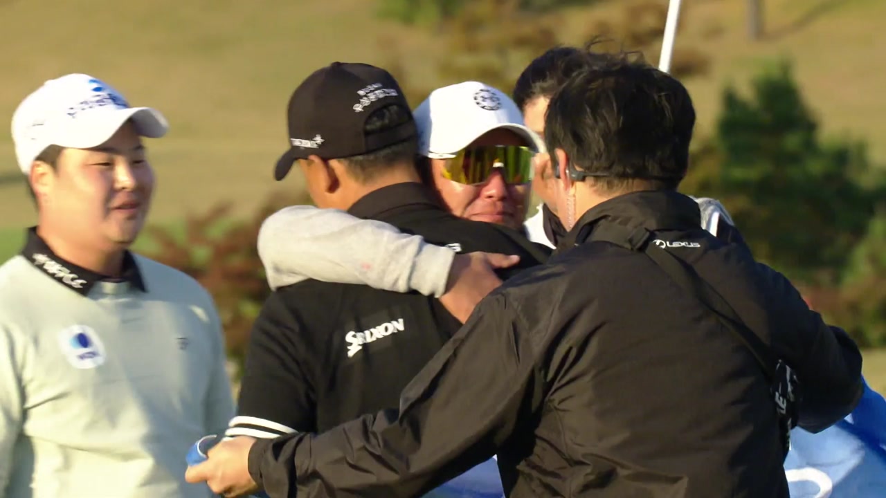 <b>김재호</b>, <b>KPGA</b> 렉서스 마스터즈 연장 <b>우승</b>...옥태훈, 대상 확정