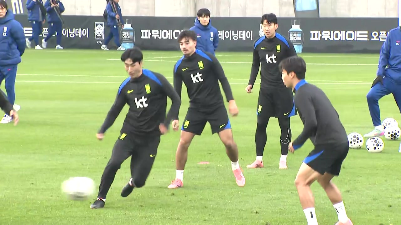 홍명보호 이강인·<b>조규성</b> <b>합류</b>...첫 '<b>완전체</b>' 훈련