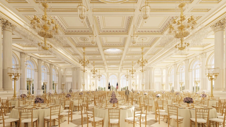 트럼프, 휴가 중 대리석 쇼핑? 백악관 연회장 꾸미기 작정!