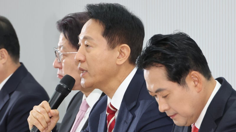 오세훈 국민의힘 서울시장 후보 등록 안 해..."노선 변경해야"