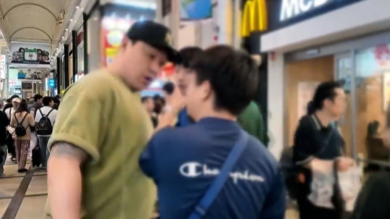 "하지 말라고!" 일본서 '어깨빵' 남성 참교육한 유튜버 [앵커리포트]