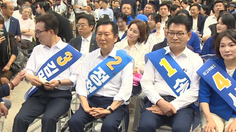 민주 전당대회 제주·인천 김민석 1위...중간 집계도 역전