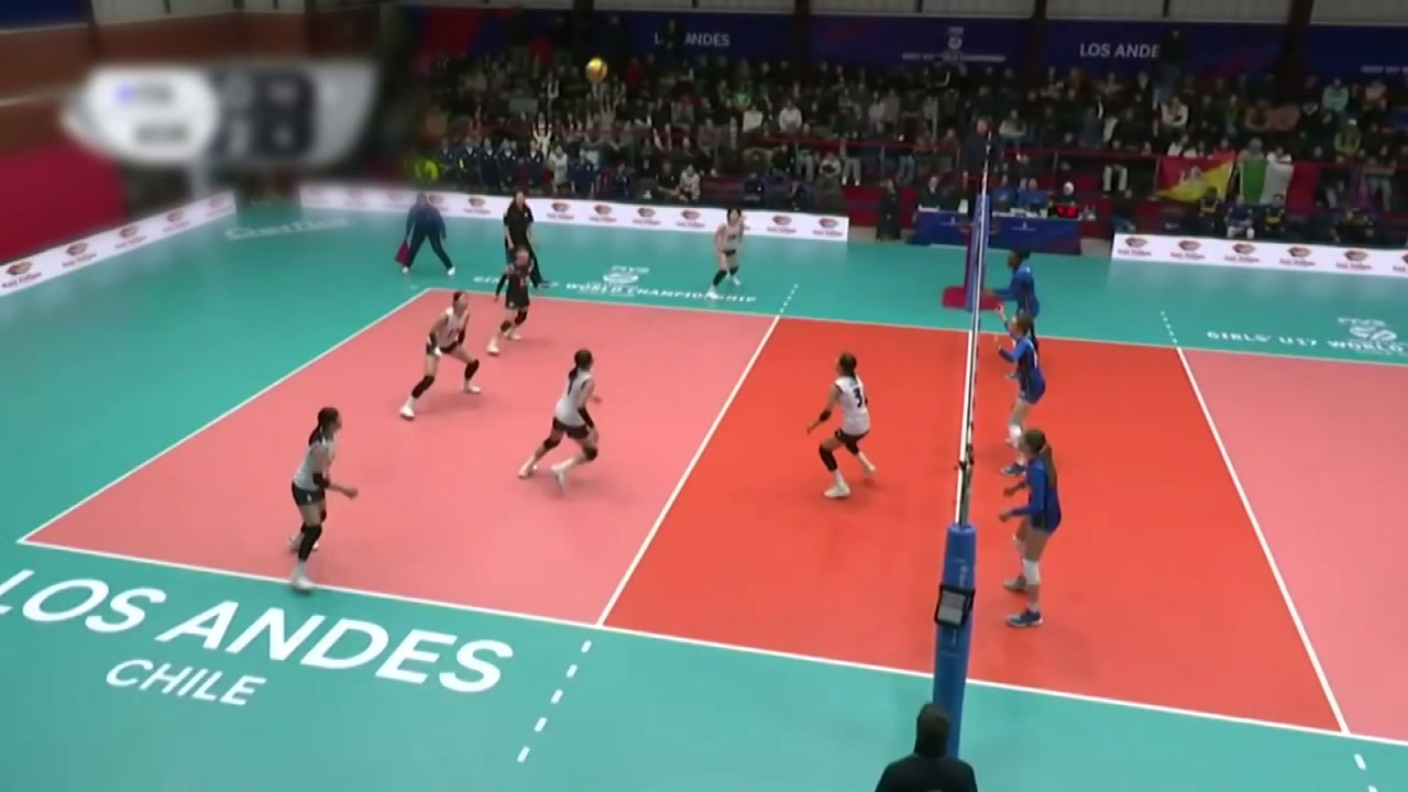 '<b>손서연</b> 23득점' <b>U-17</b> 여자 <b>배구</b>, 이탈리아 꺾고 <b>3연승</b>