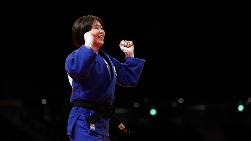 '여자 유도 간판' <b>허미미</b>, 여자 57kg <b>금메달</b>