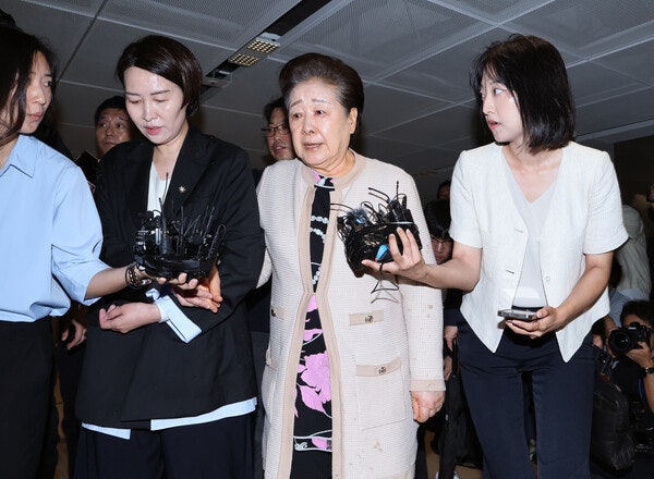 김건희 특검, <b>한학자</b> 통일교 총재 <b>구속영장 청구</b>