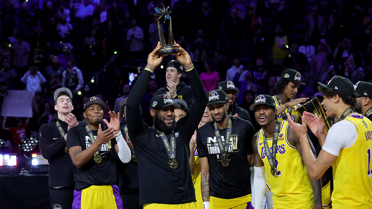 LA <b>레이커스</b>, NBA 인시즌 토너먼트 초대 <b>챔피언</b> 등극…MVP 제임스