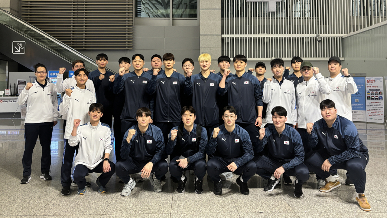 남자 <b>핸드볼 대표팀</b>, <b>아시아선수권</b> 출전 위해 바레인으로 출국