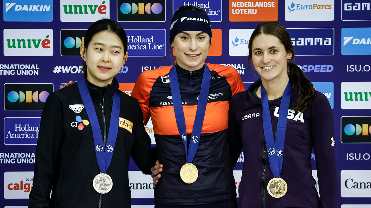 스피드 스케이팅 <b>김민선</b>, 세계선수권 <b>500m 은메달</b>