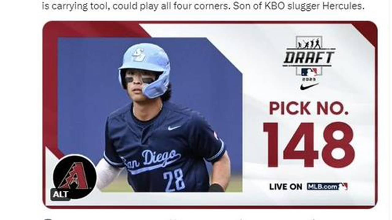 '<b>심정수</b>의 <b>아들</b>' <b>케빈</b>, MLB 시범경기 깜짝 데뷔전