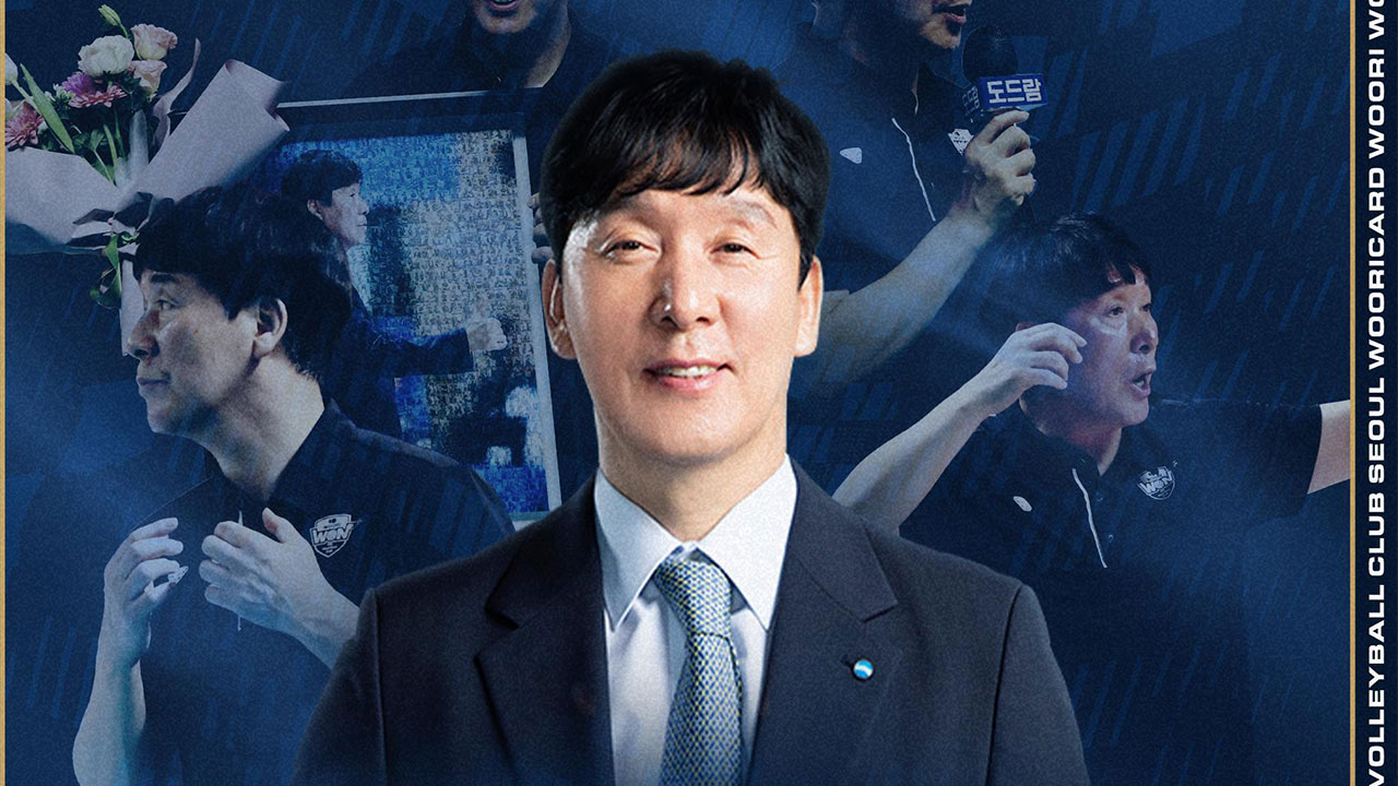 남자 배구 <b>우리카드</b>, <b>신영철 감독</b>과 6년 동행에 마침표