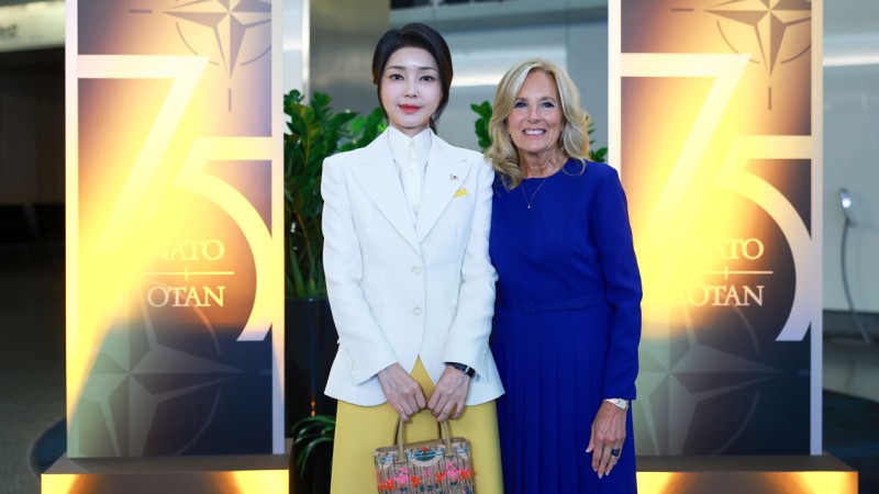 김건희 <b>여사</b>, 워싱턴서 나토정상회의 배우자 프로그램 참석
