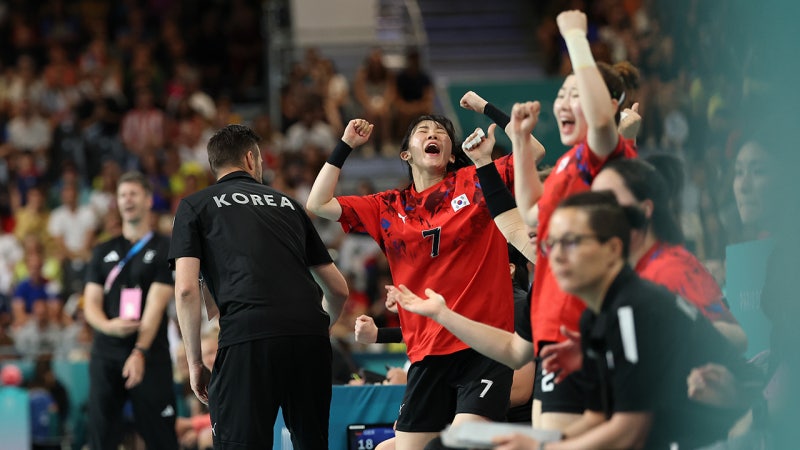 한국 <b>여자 핸드볼</b>, <b>독일</b>에 짜릿한 재역전승