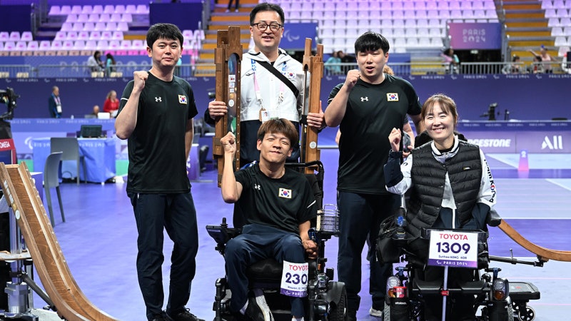 <b>정호원</b> · <b>강선희</b>, 보치아 페어 결승 진출…홍콩과 금메달 결정전