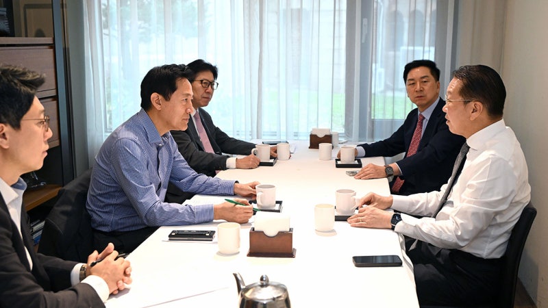 <b>오세훈</b>·<b>박형준</b>·여당 중진 회동…"용산은 현안 결자해지, 당은 소통 나...