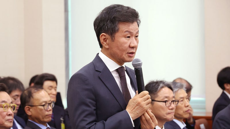 <b>문체부</b>, <b>정몽규</b> 대한<b>축구</b>협회장에 '최소 자격정지' 징계 요구