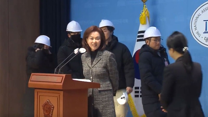 야당, '<b>백골단</b> 국회 기자회견' 주선한 <b>김민전</b> 제명 추진