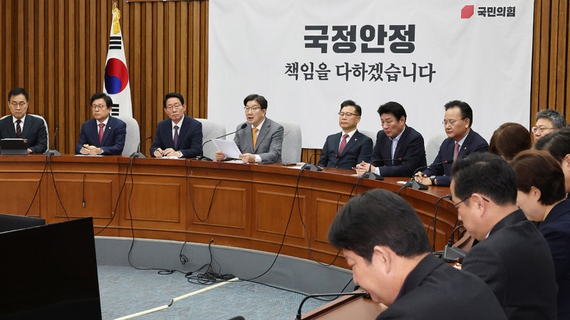 국민의힘, 최상목 대행에 <b>상법</b>·<b>명태균 특검법 거부권</b> 행사 요청