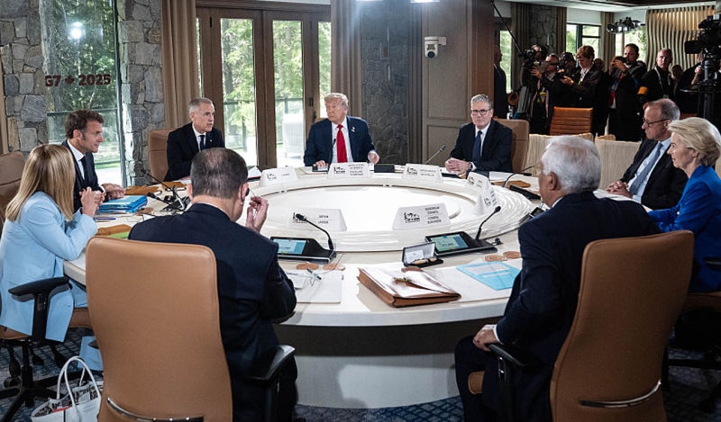 미국 포함 G7 공동성명…<b>이란</b>에 <b>긴장완화</b> 촉구