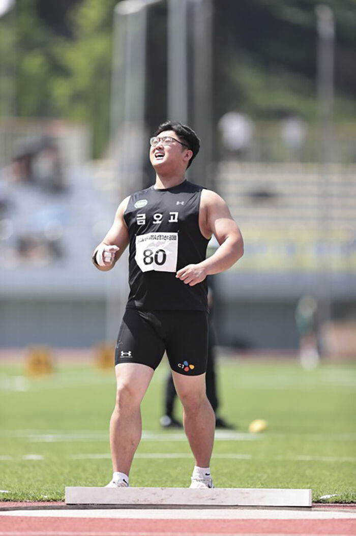 <b>박시훈</b>, 육상 <b>포환던지기</b> 남고부 한국 <b>신기록</b>…19m81