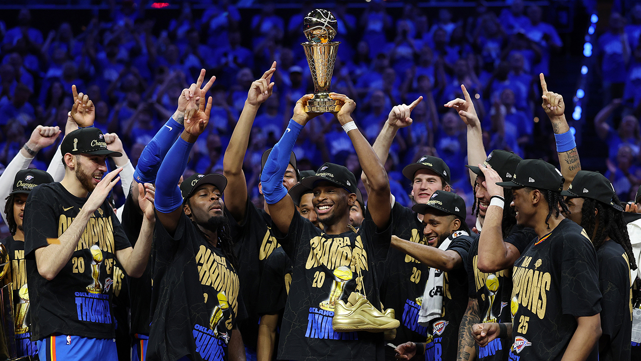NBA 오클라호마시티, 첫 <b>우승</b>…파이널 MVP <b>길저스알렉산더</b>
