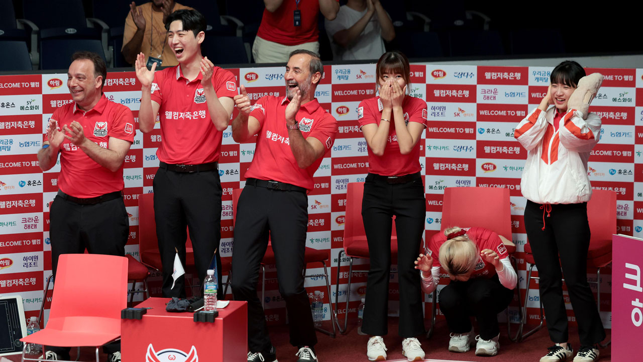 PBA 팀리그 <b>하나카드</b>·웰컴·<b>크라운</b>해태, 나란히 3승 '각축전'