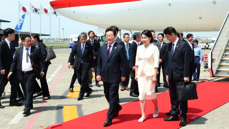 이 <b>대통령</b>, 일본 도쿄 도착…오후 이시바와 <b>한일정상회담</b>