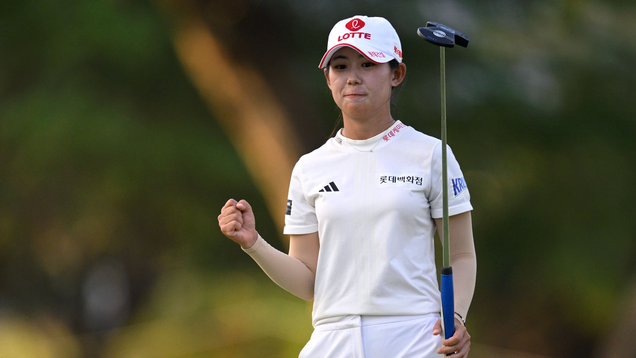 <b>황유민</b>, LPGA 투어 <b>롯데 챔피언십</b> 2R <b>선두</b>