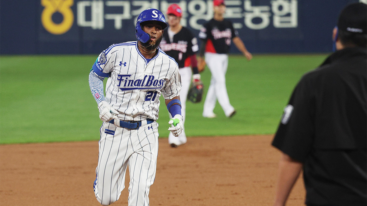 '50홈런 고지' 삼성 <b>디아즈</b>, 9∼10월 KBO <b>월간 MVP</b>