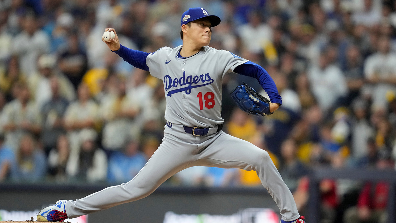 <b>다저스</b>, 밀워키에 NLCS 2연승…<b>야마모토</b> 1실점 <b>완투승</b>