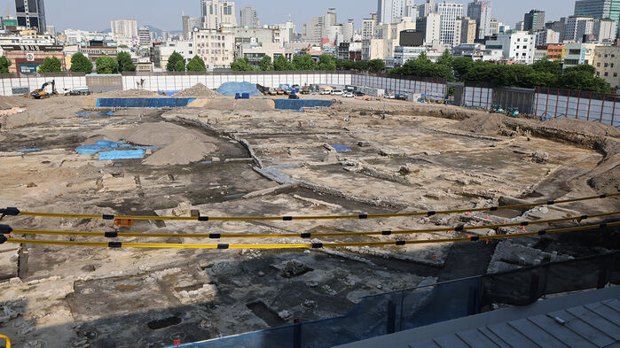 종로구 세운4구역 재개발 공사현장