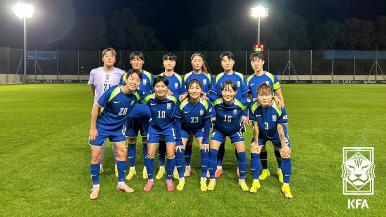 '<b>김민지</b> 동점골' 여자축구대표팀, 웨일스와 '1:1' 무승부