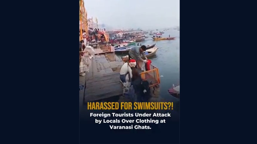 인도 갠지스강에서 일본 관광객 괴롭힘 사건 발생