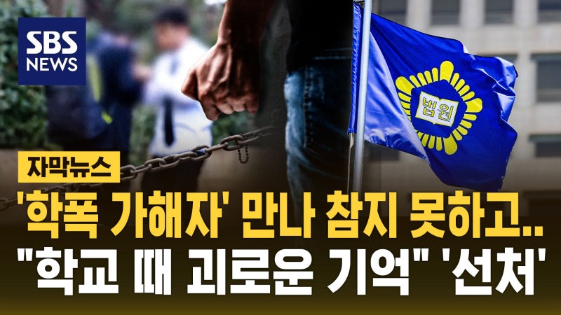 [자막뉴스] 학폭 가해자 만나 참지 못하고…"학교 때 괴로운 기억" '선처'
