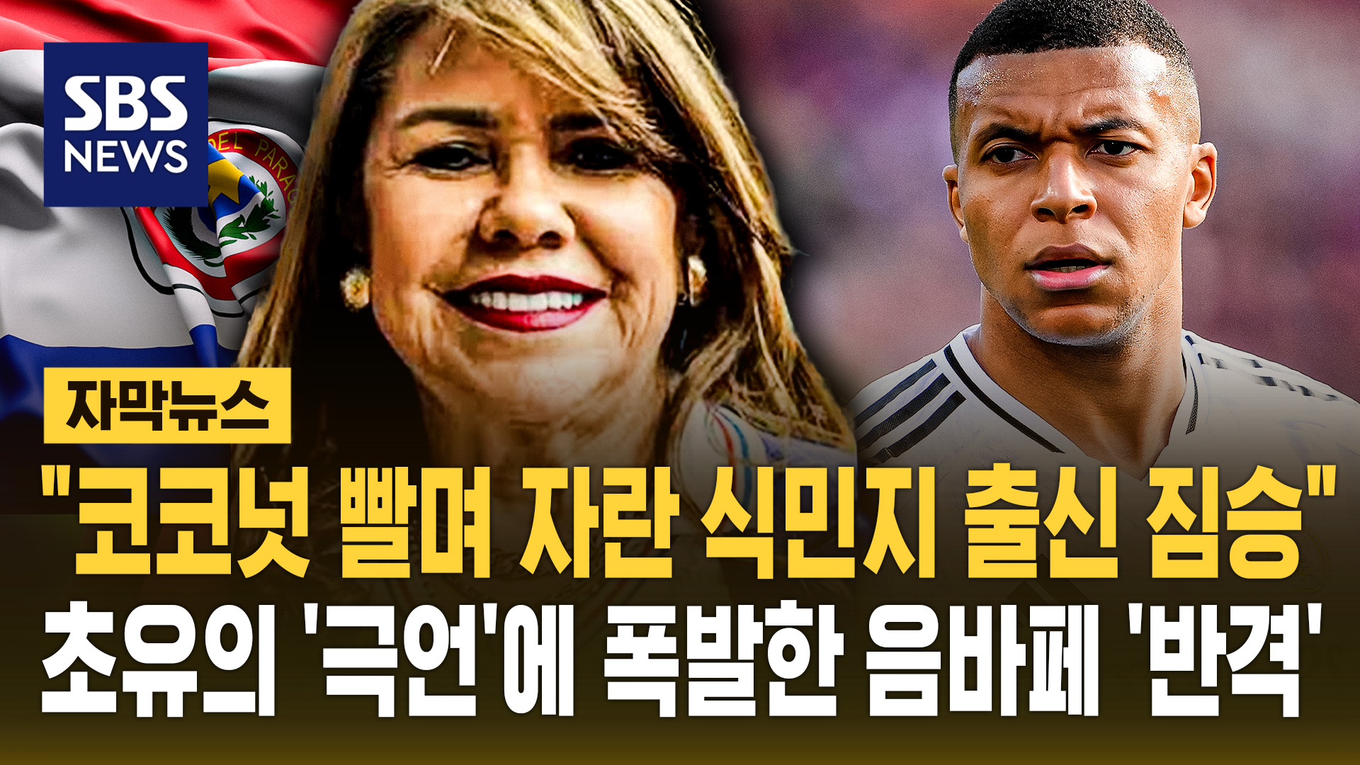 [자막뉴스] "코코넛 빨며 자란 식민지 출신 짐승"…초유의 '극언'에 음바페 '우아한 반격'