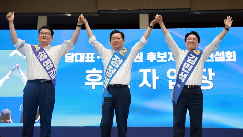<b>김민석</b> 승리 결정타냐, <b>정청래</b> 대역전극이냐…오늘 민주당 서울·경기 ...