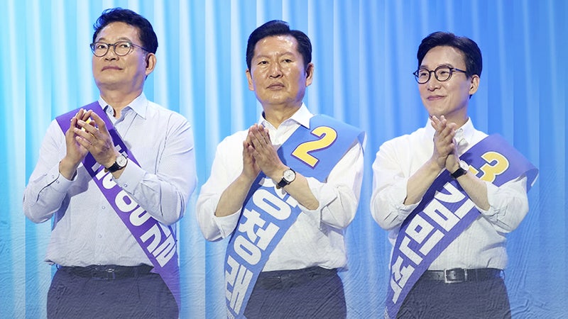 김민석, 호남 이어 수도권도 1위…오늘 <b>당대표</b> 선출