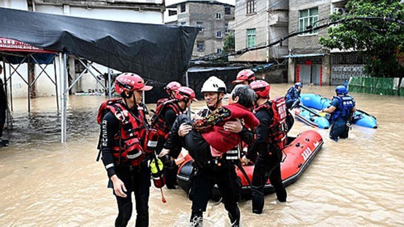 <b>중국</b>서 <b>태풍</b> '<b>사우델</b>' 영향 산사태 잇따라…5명 사망·9명 실종