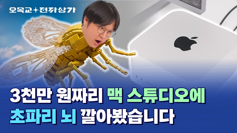 [오목교 전자상가] M5 Ultra 맥 스튜디오에서는 초파리 뇌가 몇 개까지 ...
