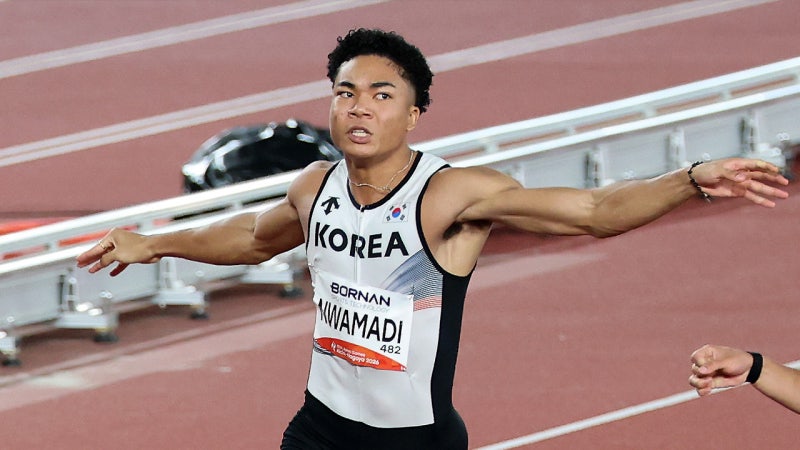 <b>조엘진</b>, <b>육상</b> 남자 <b>100m</b>에서 10초17로 <b>4위</b>