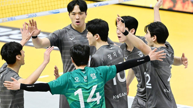남자배구 <b>대한항공</b>, <b>정규리그</b> 극적 1위…4년 연속 통합우승 도전