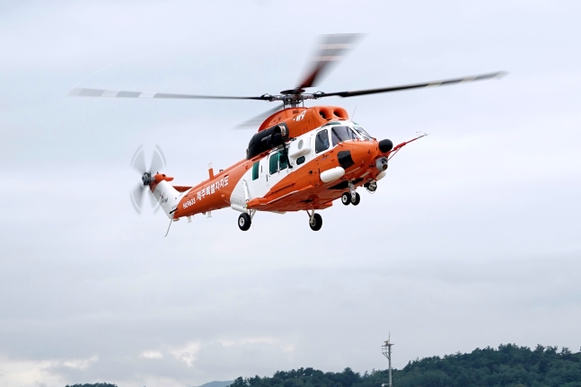 제주도소방안전본부가 운용하는 소방 헬기 ‘한라매’