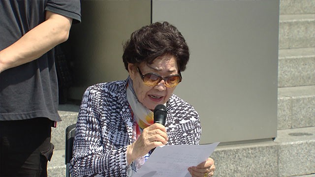 <b>이용수 할머니</b> “베를린 소녀상 철거 안 돼”