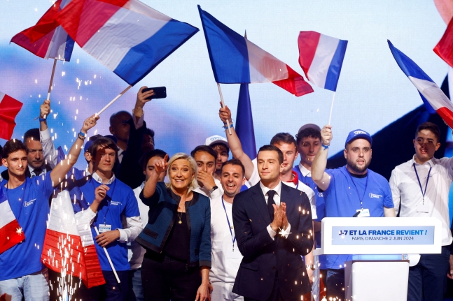 프랑스 국민연합 RN이 총선 1차 투표에서 압승을 거뒀다.