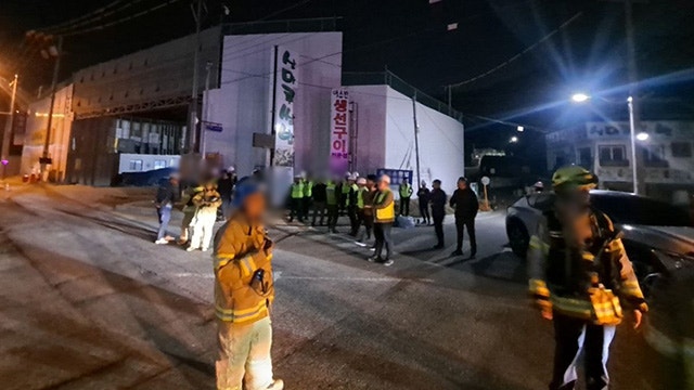 <b>광명 신안산선</b> 공사 현장 ‘<b>붕괴 위험</b>’…도로 통제 계속