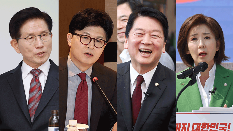 <b>김문수 청년</b> 행보…<b>나경원</b> 출마선언·홍준표 시장 사퇴